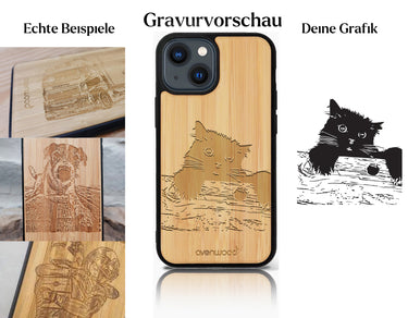 INDIVIDUELL iPhone 14 Bambus-Kunststoff